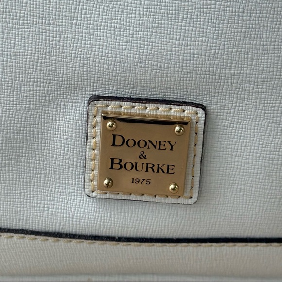 Dooney & Bourke Saffiano Leather Zip Top Satchel White - Barely Used - Picture 4 of 10